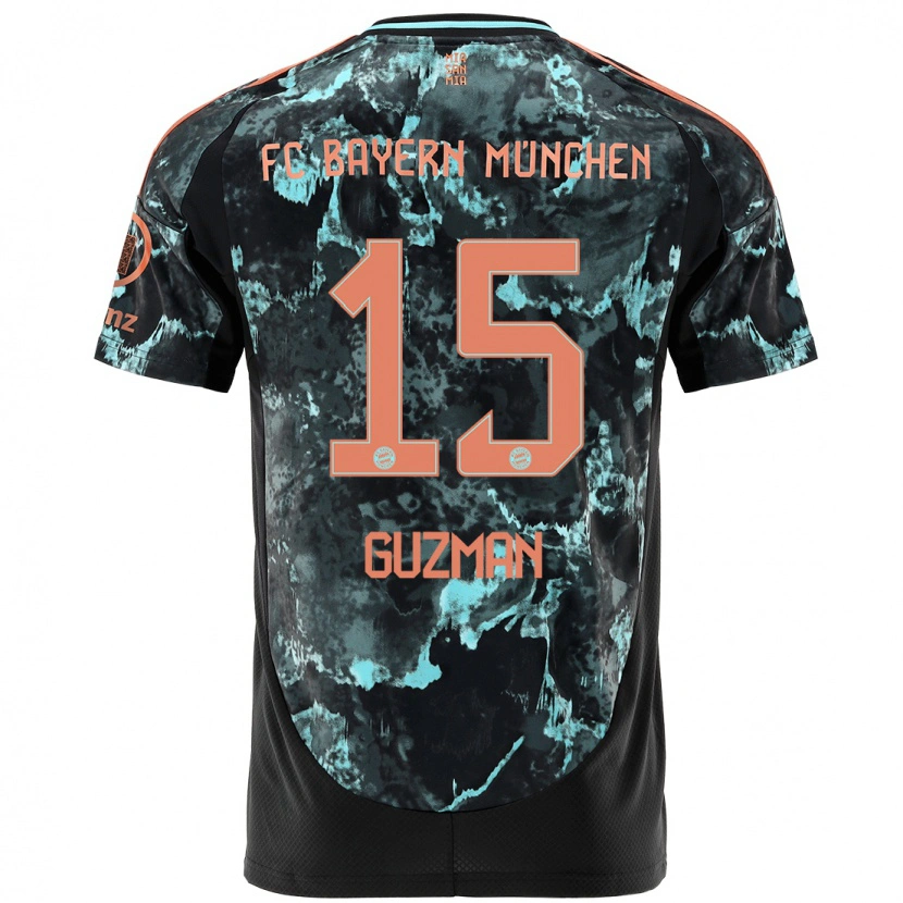 Danxen Damen Ana María Guzmán #15 Schwarz Auswärtstrikot Trikot 2024/25 T-Shirt Schweiz