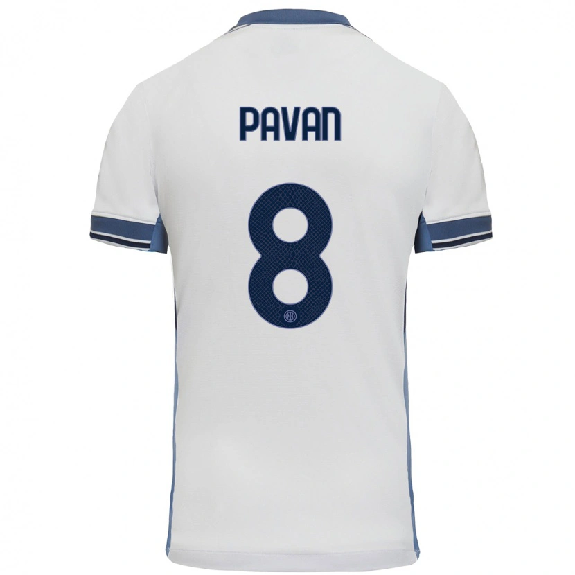 Danxen Damen Matilde Pavan #8 Weißgrau Auswärtstrikot Trikot 2024/25 T-Shirt Schweiz