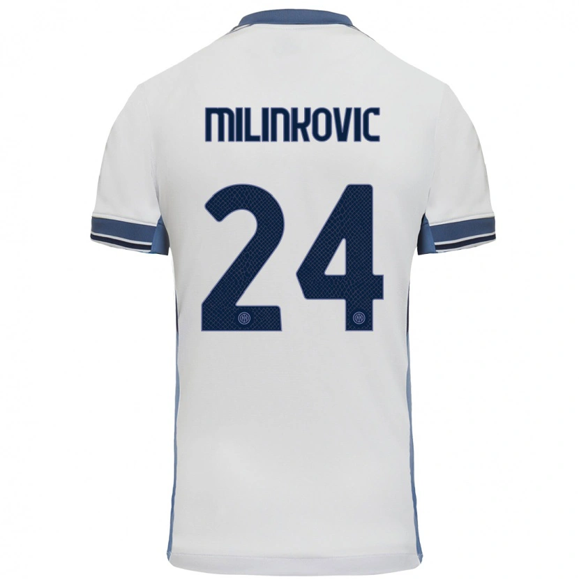 Danxen Damen Marija Milinković #24 Weißgrau Auswärtstrikot Trikot 2024/25 T-Shirt Schweiz