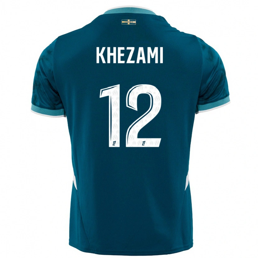 Danxen Damen Roselène Khezami #12 Türkisblau Auswärtstrikot Trikot 2024/25 T-Shirt Schweiz