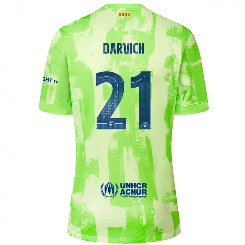 Danxen Damen Noah Darvich #21 Limettengrün Ausweichtrikot Trikot 2024/25 T-Shirt Schweiz