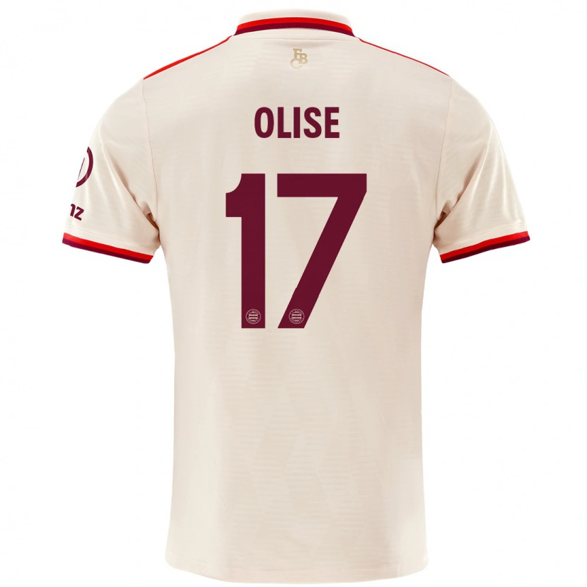 Danxen Damen Michael Olise #17 Leinen Ausweichtrikot Trikot 2024/25 T-Shirt Schweiz