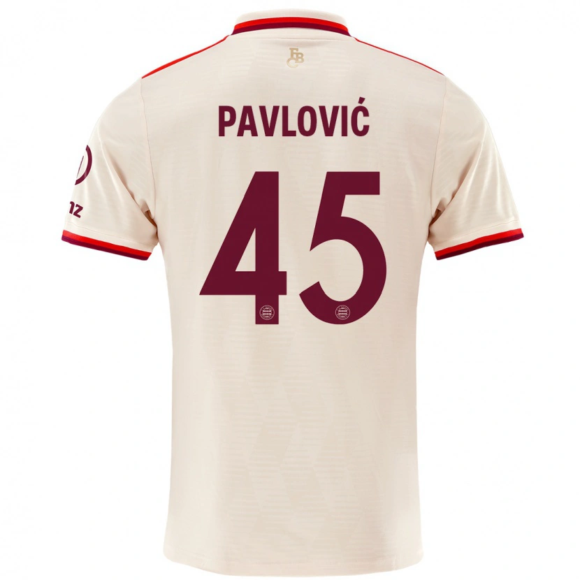 Danxen Damen Aleksandar Pavlovic #45 Leinen Ausweichtrikot Trikot 2024/25 T-Shirt Schweiz