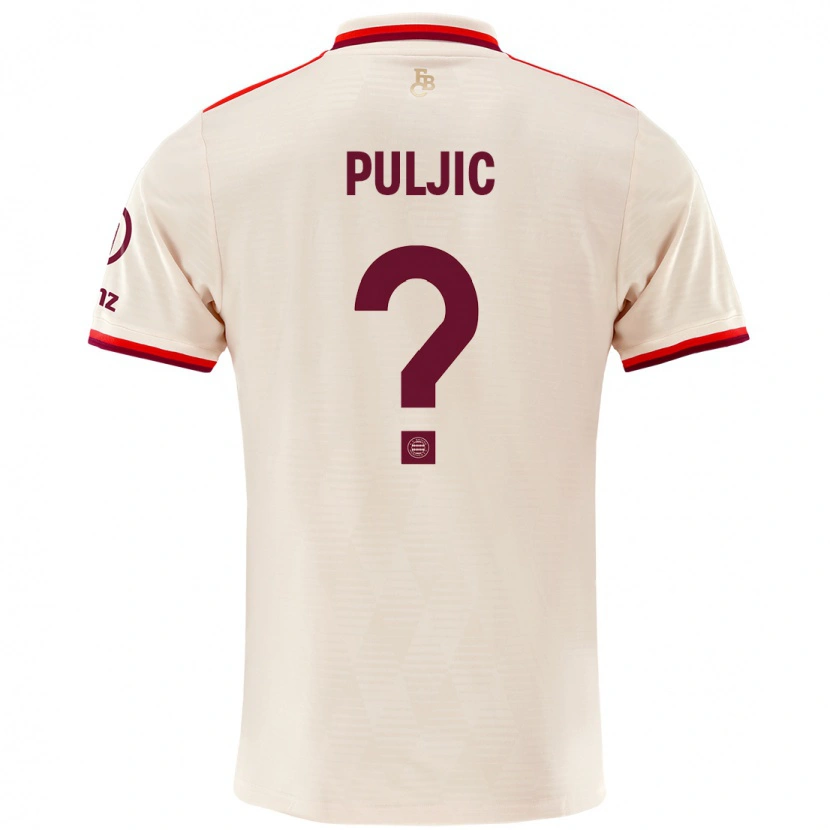 Danxen Damen Ljubo Puljic #0 Leinen Ausweichtrikot Trikot 2024/25 T-Shirt Schweiz