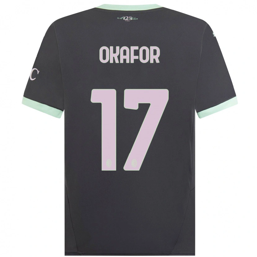 Danxen Damen Noah Okafor #17 Grau Ausweichtrikot Trikot 2024/25 T-Shirt Schweiz