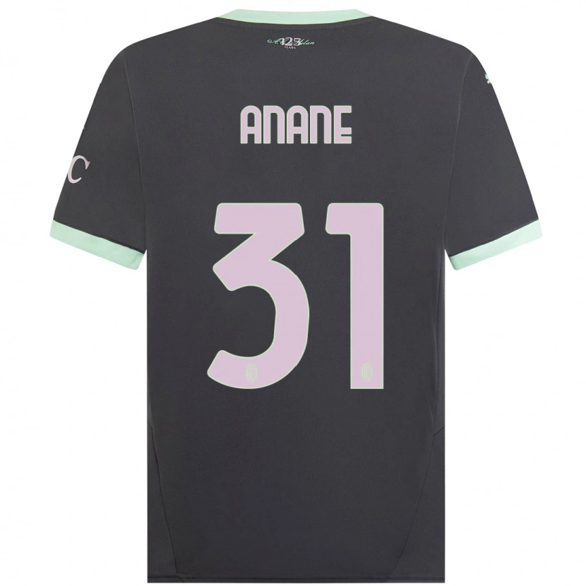 Danxen Damen Emmanuel Anane #31 Grau Ausweichtrikot Trikot 2024/25 T-Shirt Schweiz