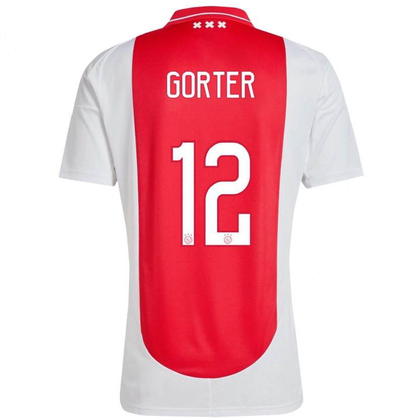 Danxen Kinder Jay Gorter #12 Rot Weiß Heimtrikot Trikot 2024/25 T-Shirt Schweiz