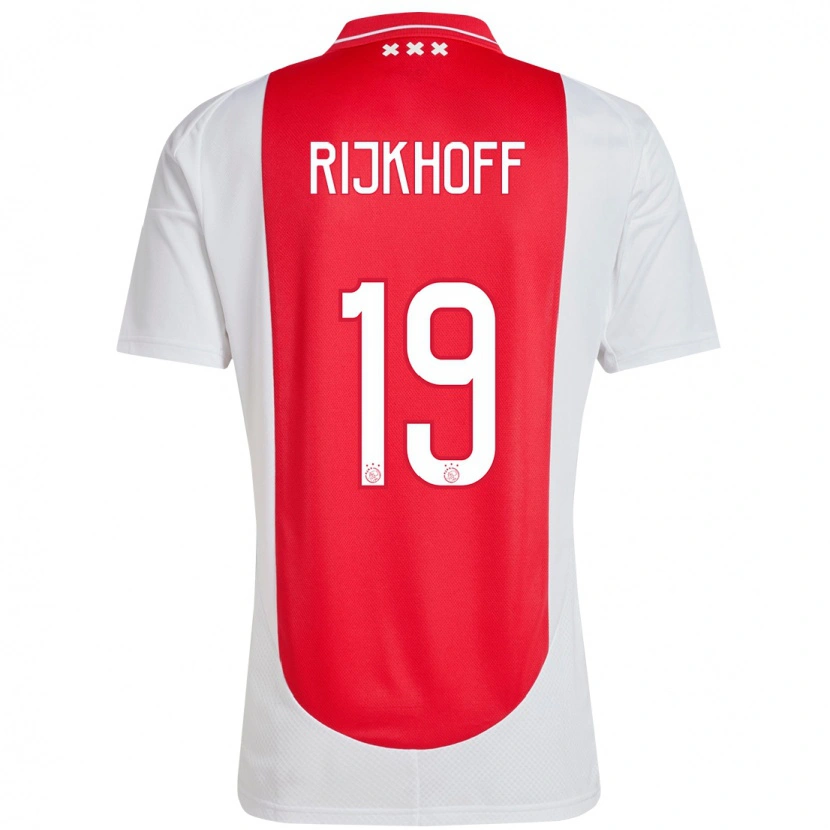 Danxen Kinder Julian Rijkhoff #19 Rot Weiß Heimtrikot Trikot 2024/25 T-Shirt Schweiz