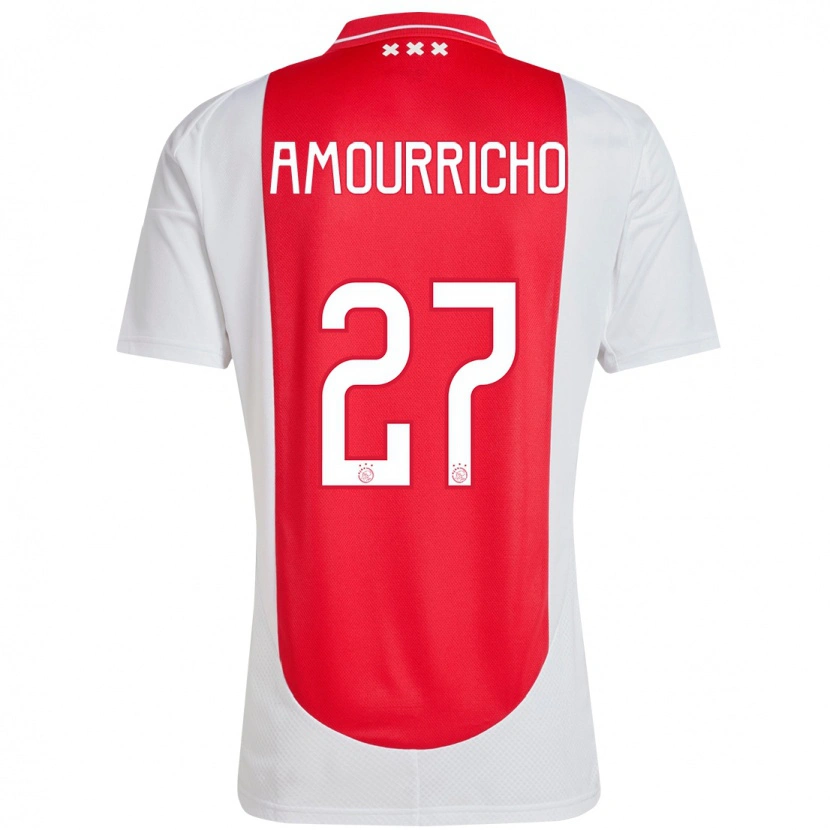 Danxen Kinder Amourricho Van Axel-Dongen #27 Rot Weiß Heimtrikot Trikot 2024/25 T-Shirt Schweiz