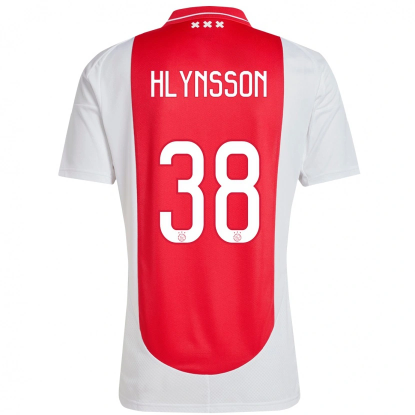 Danxen Kinder Kristian Hlynsson #38 Rot Weiß Heimtrikot Trikot 2024/25 T-Shirt Schweiz