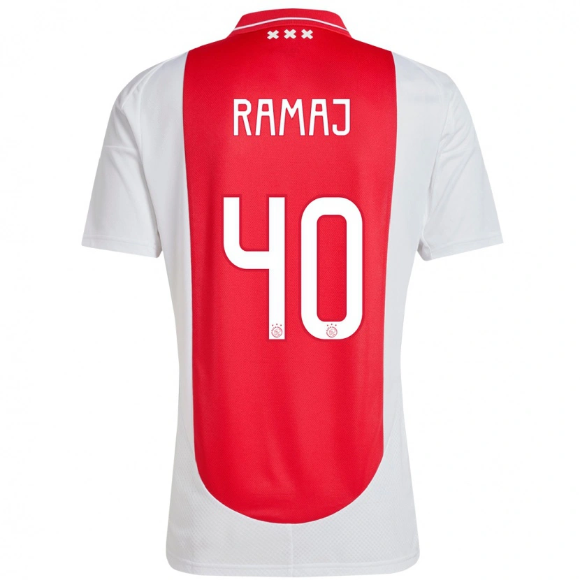 Danxen Kinder Diant Ramaj #40 Rot Weiß Heimtrikot Trikot 2024/25 T-Shirt Schweiz