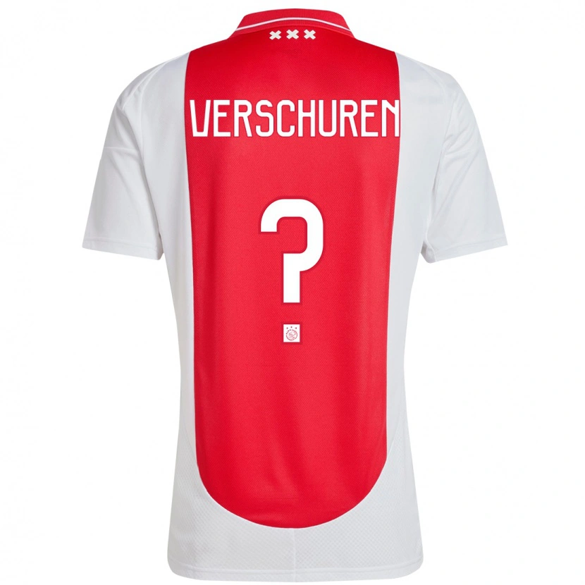 Danxen Kinder Nick Verschuren #0 Rot Weiß Heimtrikot Trikot 2024/25 T-Shirt Schweiz