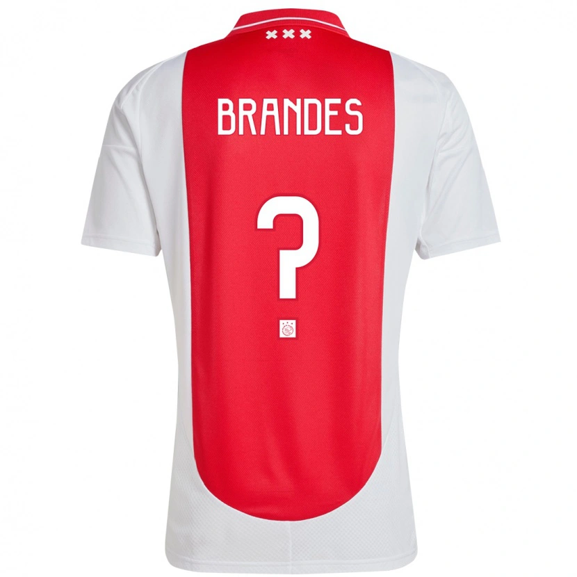 Danxen Kinder Julian Brandes #0 Rot Weiß Heimtrikot Trikot 2024/25 T-Shirt Schweiz