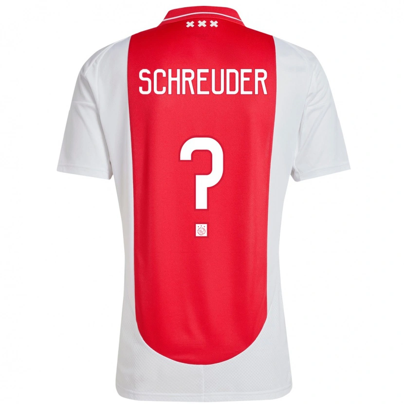 Danxen Kinder Timo Schreuder #0 Rot Weiß Heimtrikot Trikot 2024/25 T-Shirt Schweiz