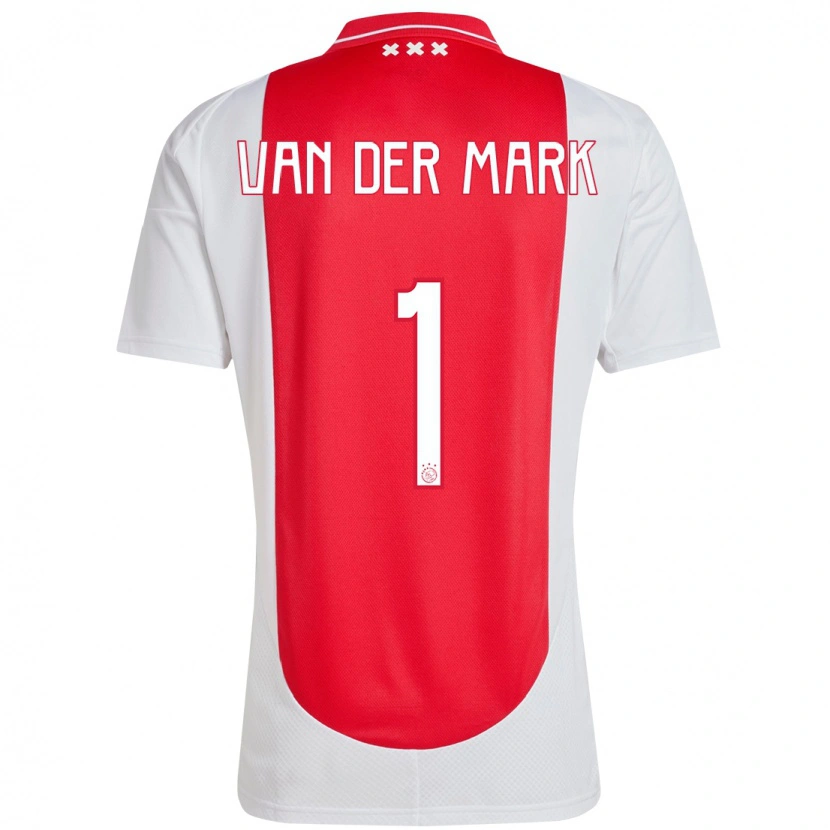 Danxen Kinder Jesper Van Der Mark #1 Rot Weiß Heimtrikot Trikot 2024/25 T-Shirt Schweiz