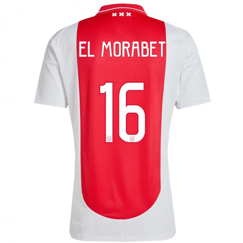 Danxen Kinder Younes El Morabet #16 Rot Weiß Heimtrikot Trikot 2024/25 T-Shirt Schweiz