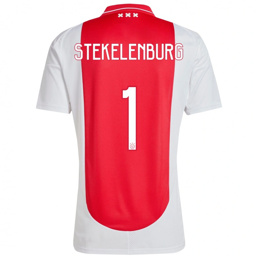 Danxen Kinder Maarten Stekelenburg #1 Rot Weiß Heimtrikot Trikot 2024/25 T-Shirt Schweiz