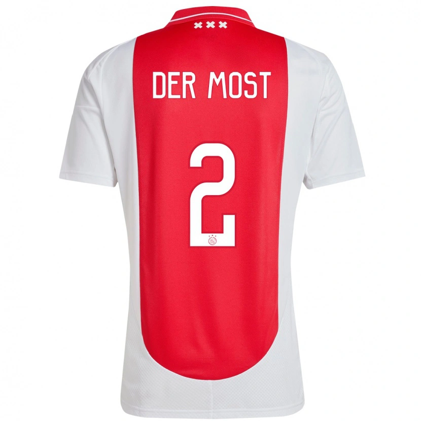 Danxen Kinder Liza Van Der Most #2 Rot Weiß Heimtrikot Trikot 2024/25 T-Shirt Schweiz