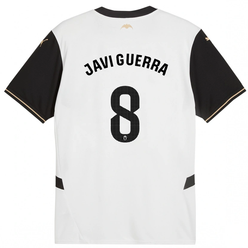 Danxen Kinder Javi Guerra #8 Weiß Schwarz Heimtrikot Trikot 2024/25 T-Shirt Schweiz