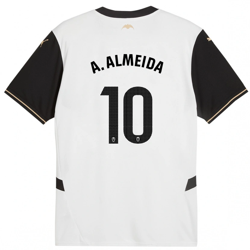 Danxen Kinder André Almeida #10 Weiß Schwarz Heimtrikot Trikot 2024/25 T-Shirt Schweiz