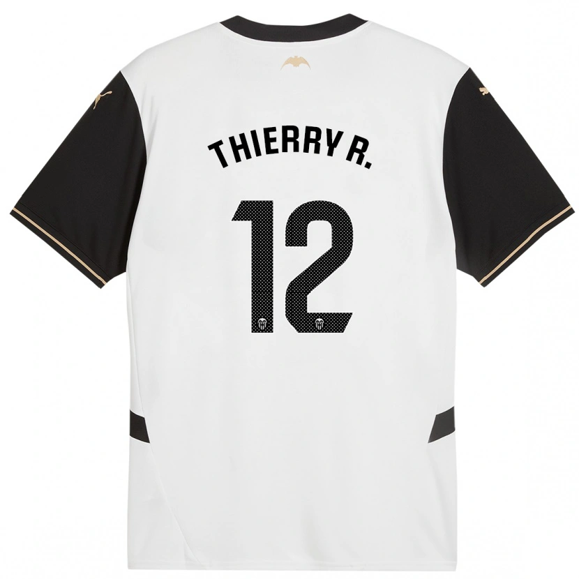 Danxen Kinder Thierry Correia #12 Weiß Schwarz Heimtrikot Trikot 2024/25 T-Shirt Schweiz