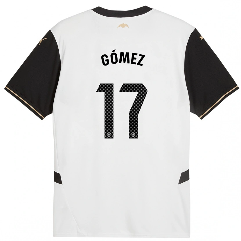 Danxen Kinder Dani Gómez #17 Weiß Schwarz Heimtrikot Trikot 2024/25 T-Shirt Schweiz