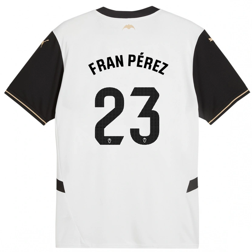 Danxen Kinder Fran Pérez #23 Weiß Schwarz Heimtrikot Trikot 2024/25 T-Shirt Schweiz