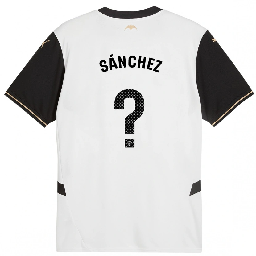 Danxen Kinder Dani Sánchez #0 Weiß Schwarz Heimtrikot Trikot 2024/25 T-Shirt Schweiz