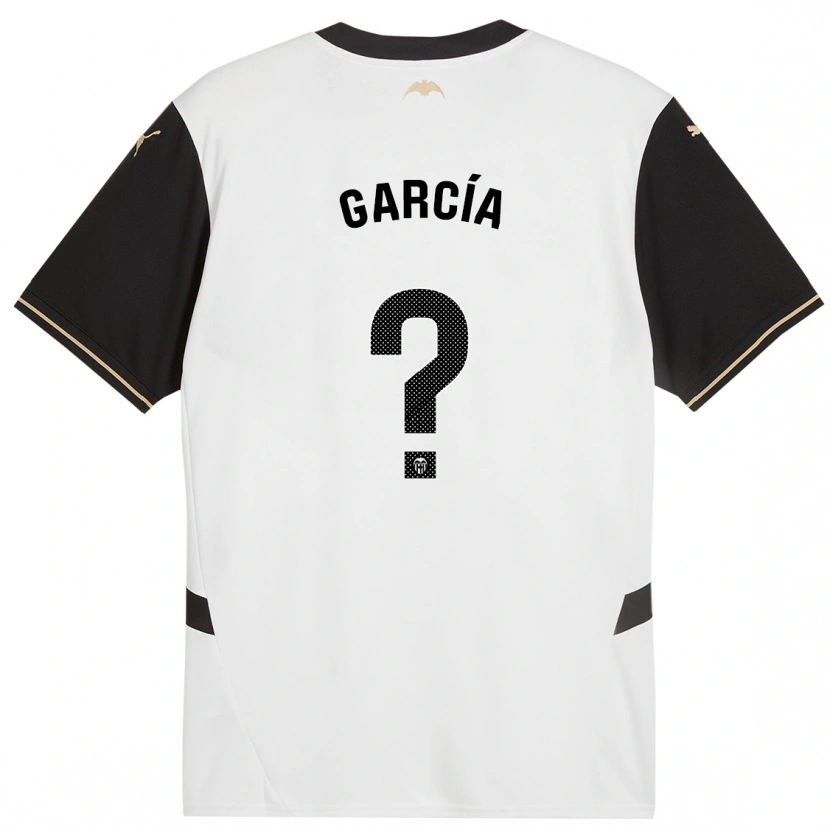 Danxen Kinder Víctor García #0 Weiß Schwarz Heimtrikot Trikot 2024/25 T-Shirt Schweiz