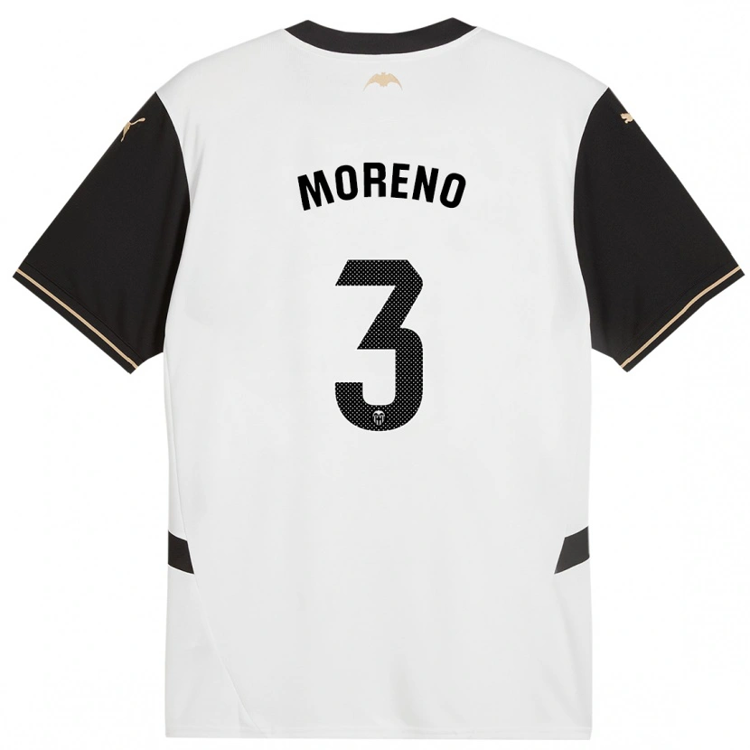 Danxen Kinder Diego Moreno #3 Weiß Schwarz Heimtrikot Trikot 2024/25 T-Shirt Schweiz