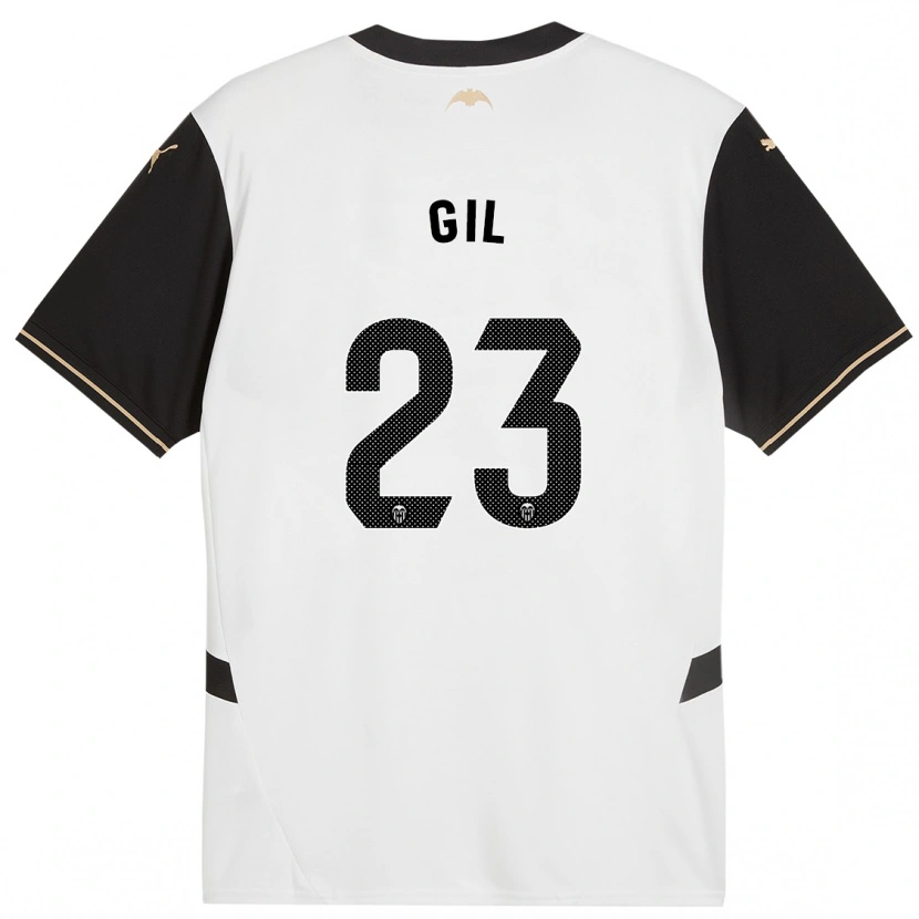 Danxen Kinder Elena Gil #23 Weiß Schwarz Heimtrikot Trikot 2024/25 T-Shirt Schweiz