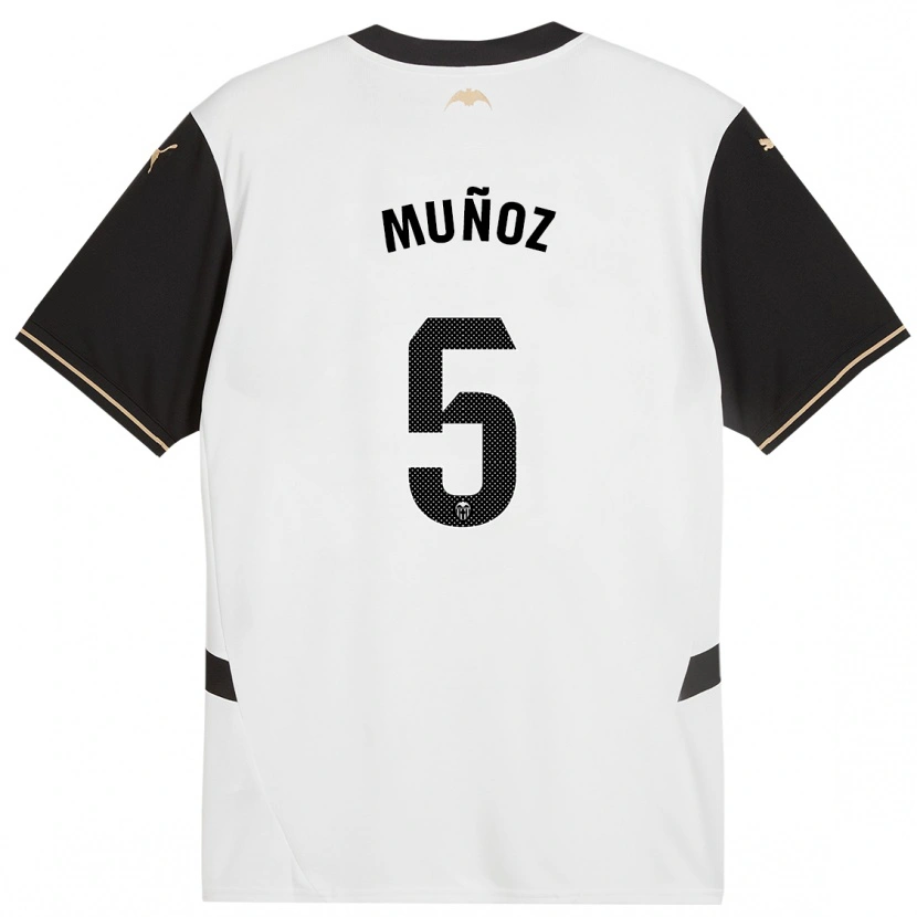 Danxen Kinder Iván Muñoz #5 Weiß Schwarz Heimtrikot Trikot 2024/25 T-Shirt Schweiz