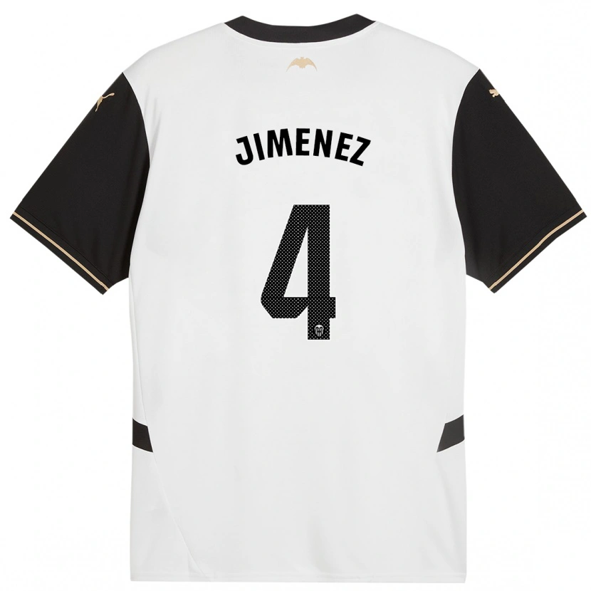 Danxen Kinder Maria Jimenez #4 Weiß Schwarz Heimtrikot Trikot 2024/25 T-Shirt Schweiz