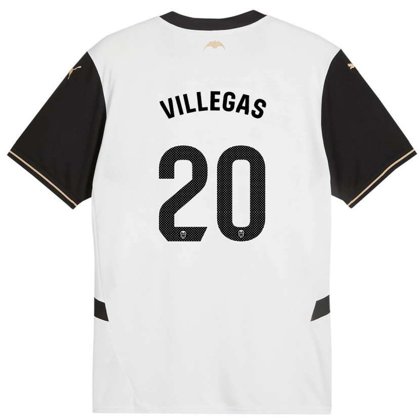 Danxen Kinder Noelia Villegas #20 Weiß Schwarz Heimtrikot Trikot 2024/25 T-Shirt Schweiz