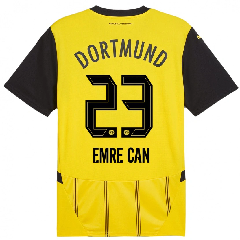 Danxen Kinder Emre Can #23 Gelb Schwarz Heimtrikot Trikot 2024/25 T-Shirt Schweiz