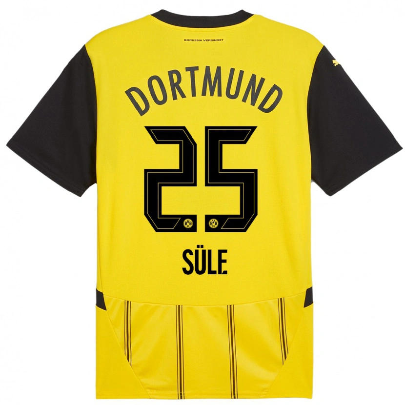 Danxen Kinder Niklas Süle #25 Gelb Schwarz Heimtrikot Trikot 2024/25 T-Shirt Schweiz