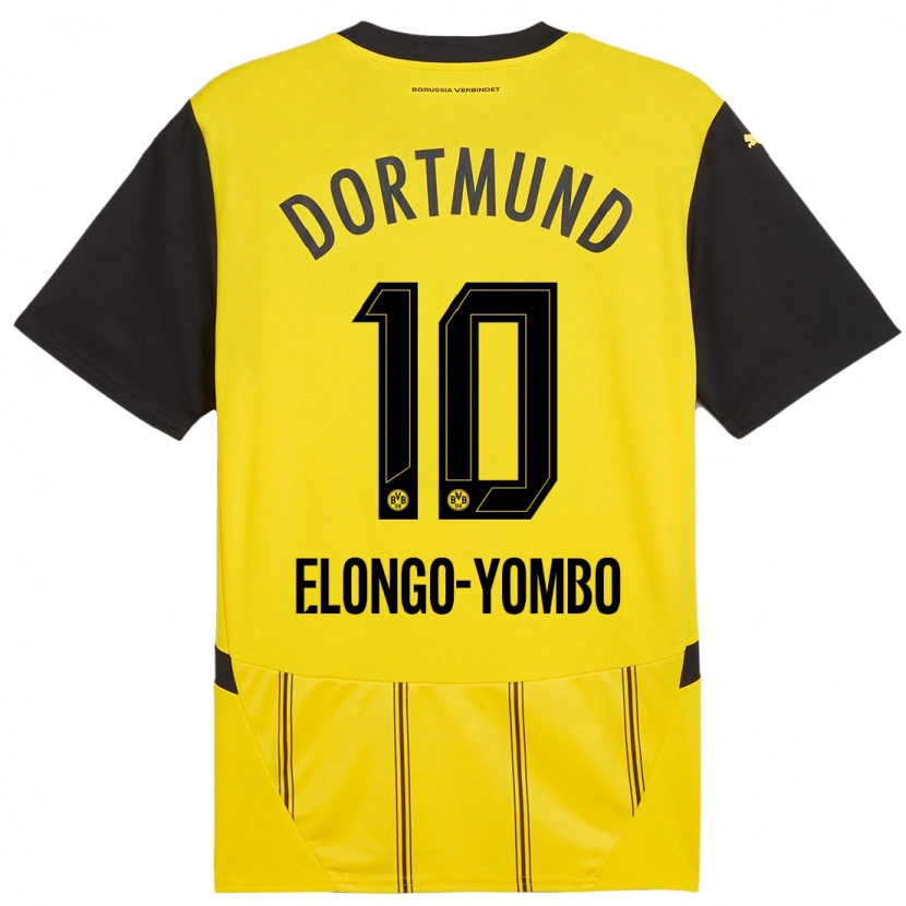 Danxen Kinder Rodney Elongo-Yombo #10 Gelb Schwarz Heimtrikot Trikot 2024/25 T-Shirt Schweiz