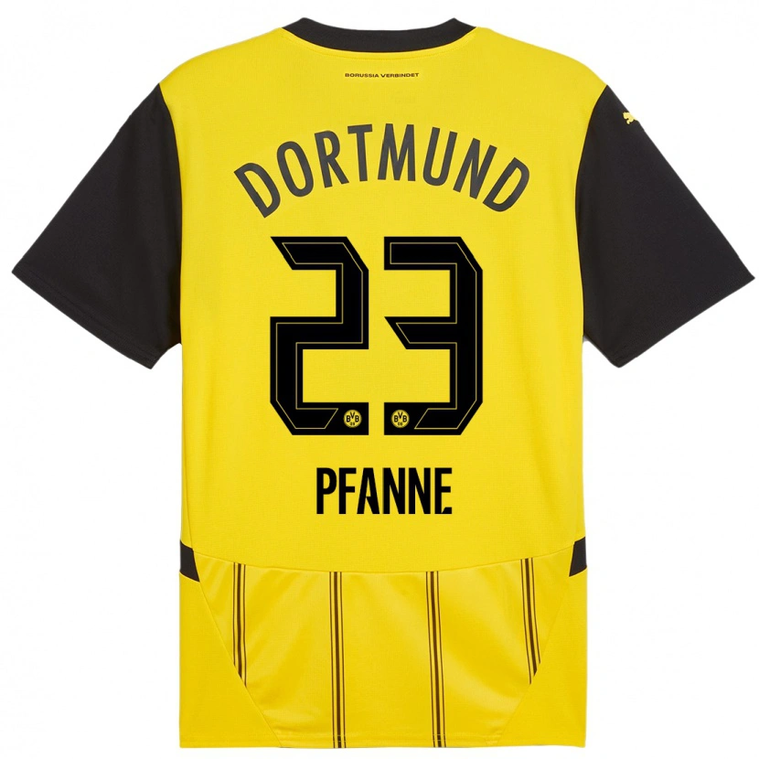 Danxen Kinder Franz Pfanne #23 Gelb Schwarz Heimtrikot Trikot 2024/25 T-Shirt Schweiz