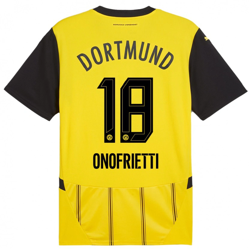 Danxen Kinder Vincenzo Onofrietti #18 Gelb Schwarz Heimtrikot Trikot 2024/25 T-Shirt Schweiz