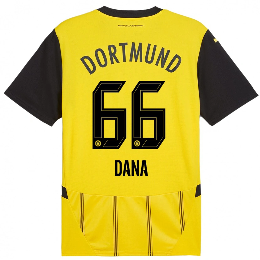 Danxen Kinder Bleckmann Dana #66 Gelb Schwarz Heimtrikot Trikot 2024/25 T-Shirt Schweiz