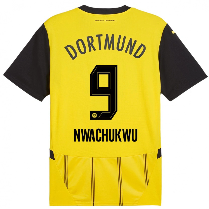 Danxen Kinder Isaak Nwachukwu #9 Gelb Schwarz Heimtrikot Trikot 2024/25 T-Shirt Schweiz