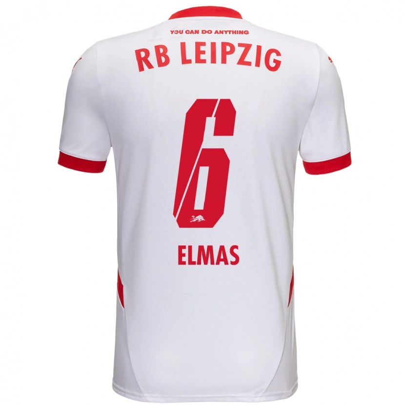 Danxen Kinder Eljif Elmas #6 Weiß Rot Heimtrikot Trikot 2024/25 T-Shirt Schweiz