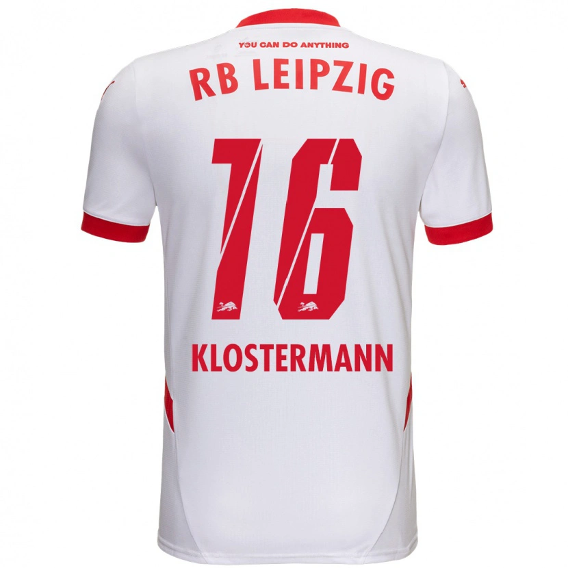 Danxen Kinder Lukas Klostermann #16 Weiß Rot Heimtrikot Trikot 2024/25 T-Shirt Schweiz