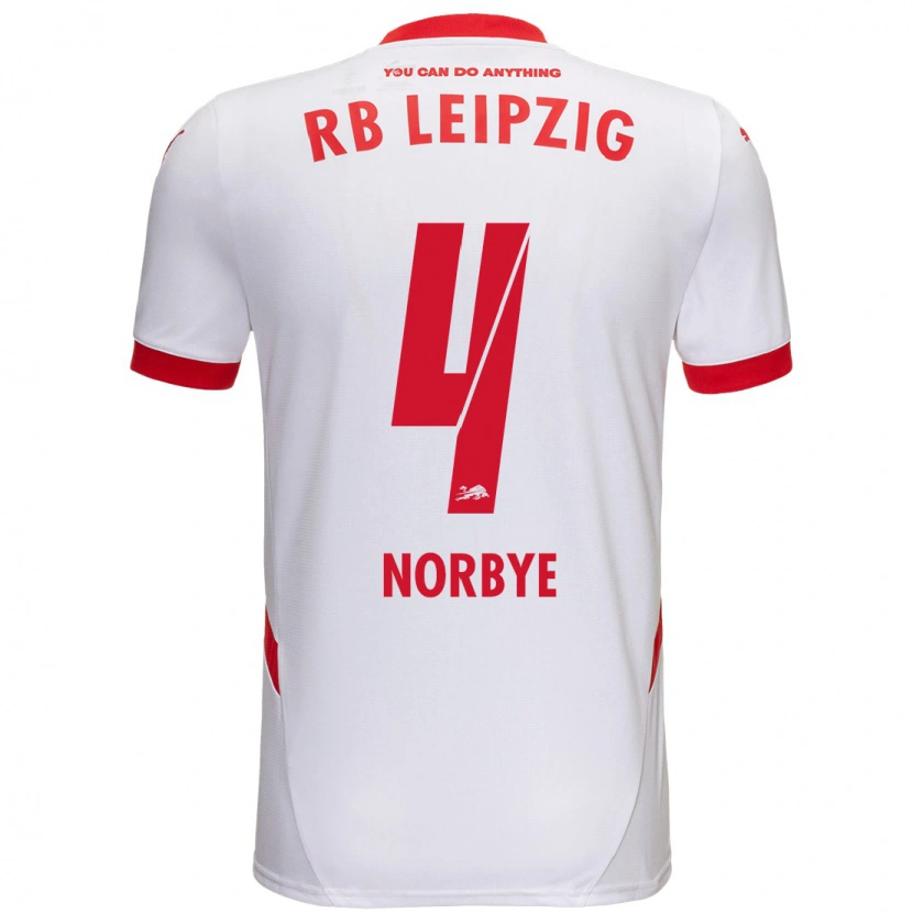 Danxen Kinder Jonathan Norbye #4 Weiß Rot Heimtrikot Trikot 2024/25 T-Shirt Schweiz