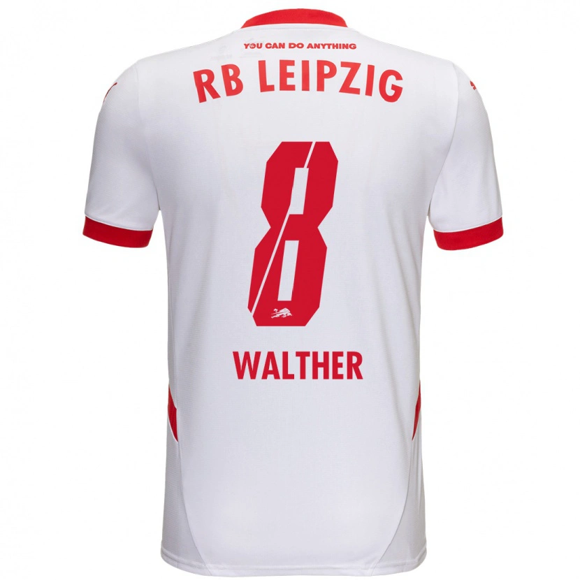 Danxen Kinder Kofi Walther #8 Weiß Rot Heimtrikot Trikot 2024/25 T-Shirt Schweiz