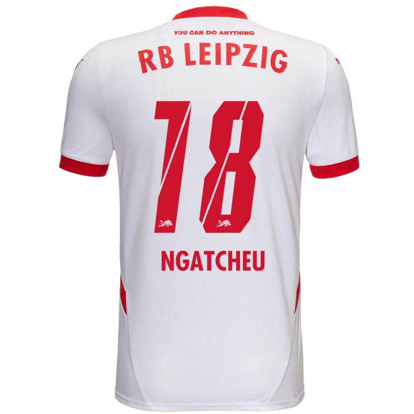 Danxen Kinder Yohan Ngatcheu #18 Weiß Rot Heimtrikot Trikot 2024/25 T-Shirt Schweiz