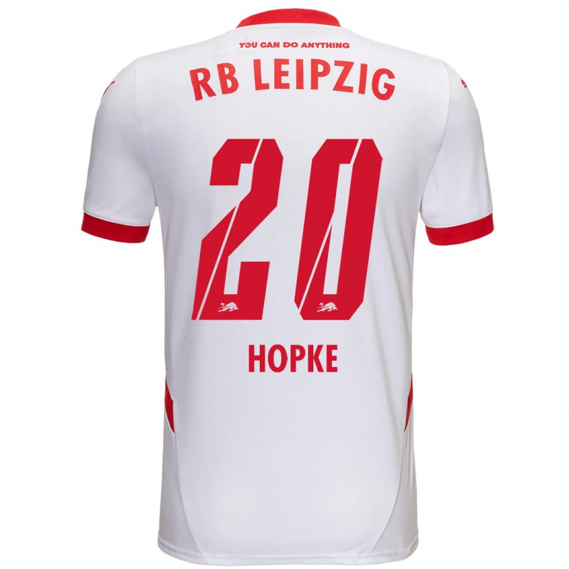 Danxen Kinder Hannes Hopke #20 Weiß Rot Heimtrikot Trikot 2024/25 T-Shirt Schweiz