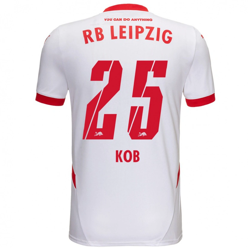 Danxen Kinder Leon Koß #25 Weiß Rot Heimtrikot Trikot 2024/25 T-Shirt Schweiz