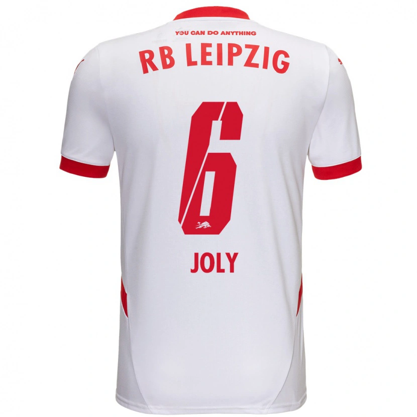 Danxen Kinder Lou-Ann Joly #6 Weiß Rot Heimtrikot Trikot 2024/25 T-Shirt Schweiz