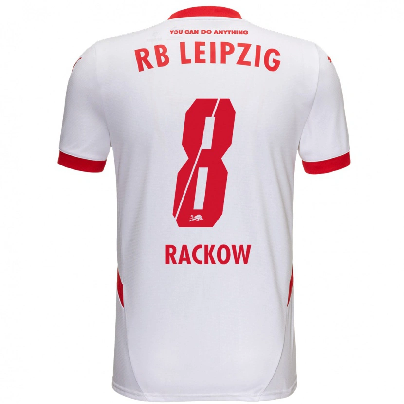 Danxen Kinder Gianna Rackow #8 Weiß Rot Heimtrikot Trikot 2024/25 T-Shirt Schweiz